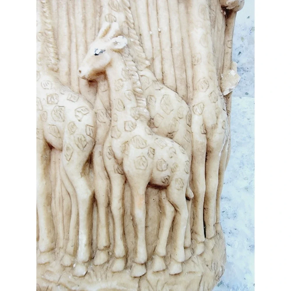 Animal Spirits Lava‎ Candles Giraffe Herd Pillar Candle Textured  ASC5046 NEW